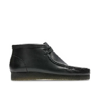 WALLABEE BOOT BLACK LEATHER M 26155512